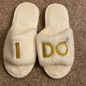 Women’s Wedding slippers “ I Do”
